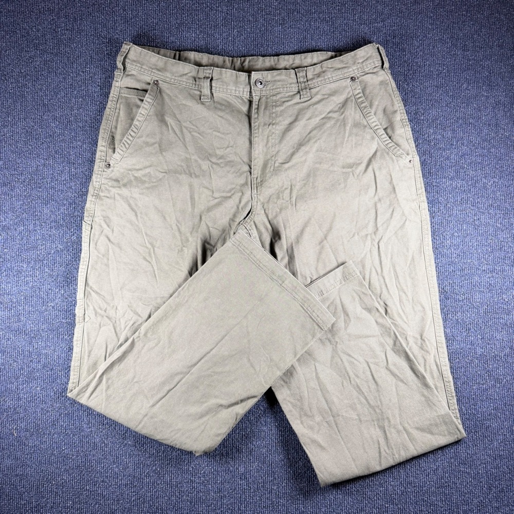 Eddie Bauer Canvas Utility Pants Mens 36x30 18in Waist Olive